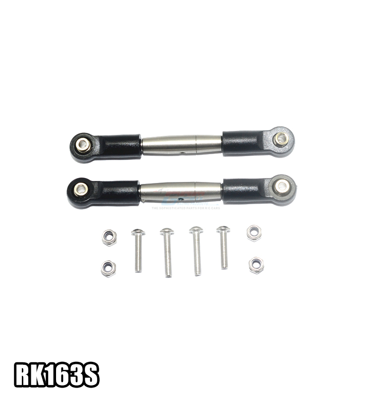 1/10 Scale Losi Rock Rey STAINLESS STEEL ADJUSTABLE FRONT UPPER ARM WITH TIE ROD DESIGN-SET RK163S